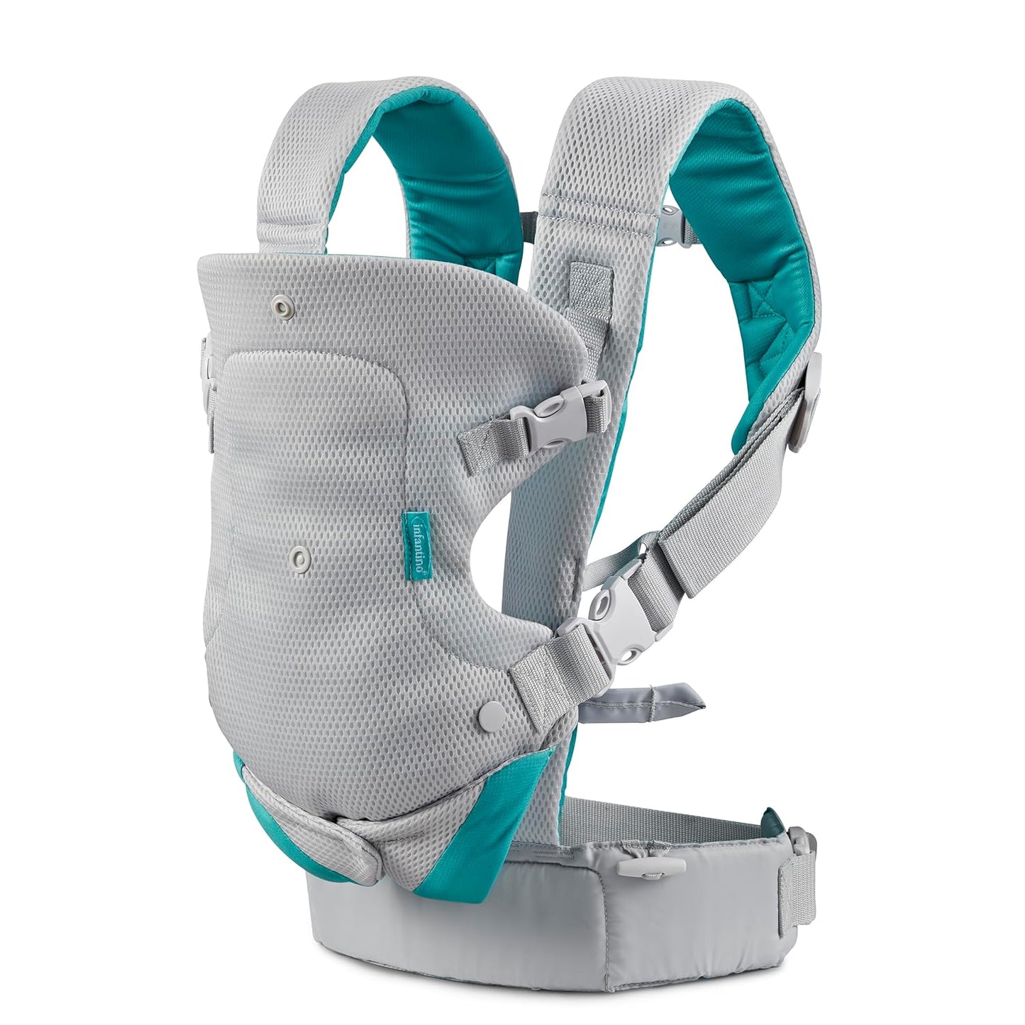 Flip 4-In-1 Light & Airy Convertible Baby Carrier - Breathable, Lumbar Support, Adjustable Waist Belt, Head Support, Ergonomic Seat, Plush Straps for Newborn to Toddler 8-32 Lbs