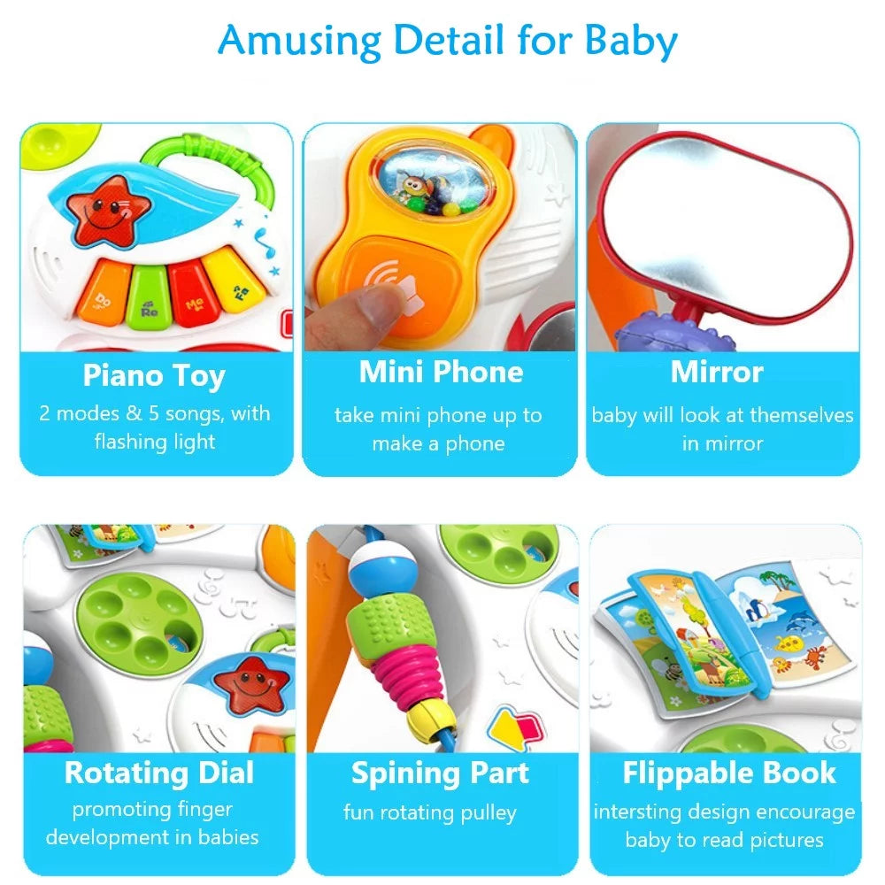 Baby Walker, Walker and Push Toy Activity Walker for Baby Educational Toy for 6-12 Months