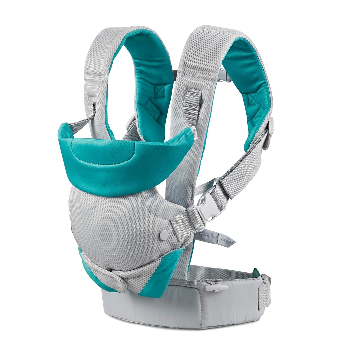 Flip 4-In-1 Light & Airy Convertible Baby Carrier - Breathable, Lumbar Support, Adjustable Waist Belt, Head Support, Ergonomic Seat, Plush Straps for Newborn to Toddler 8-32 Lbs
